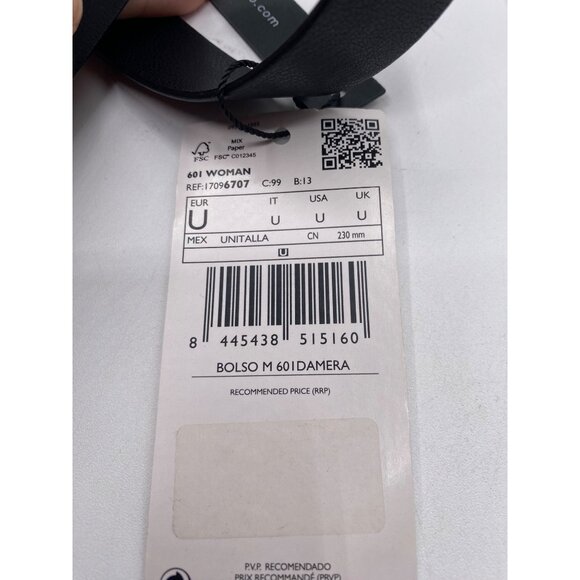 Leased Mango Women's Black Quilted Bag Size OS Defected (Stained & Small Scuff) - Picture 9 of 9